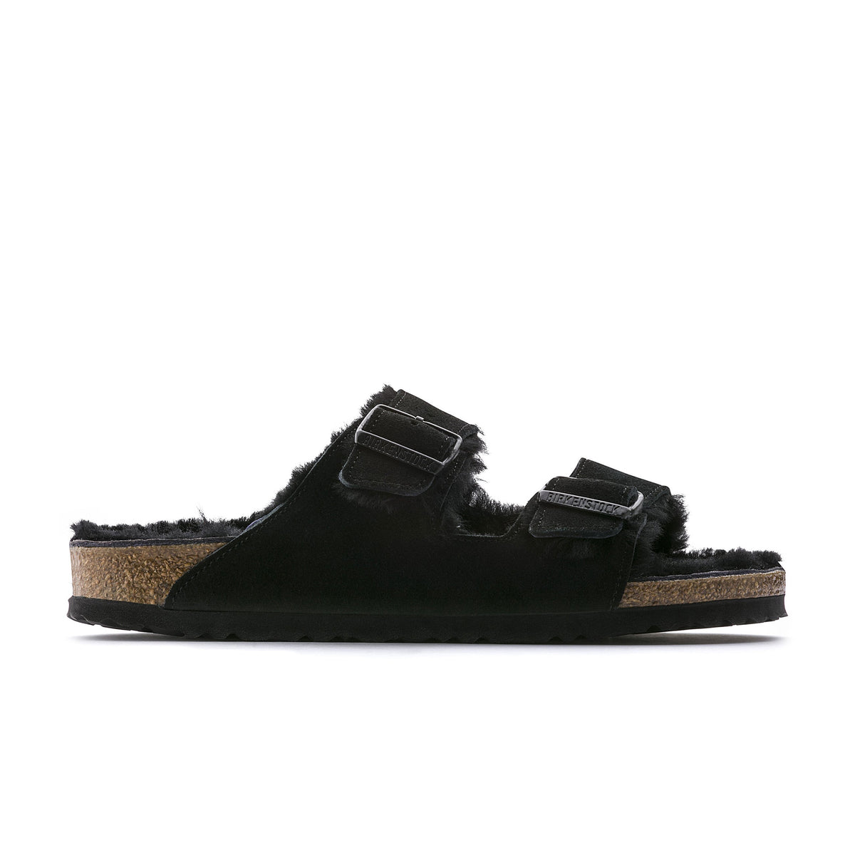 Arizona Shearling Black Suede Leather/Shearling