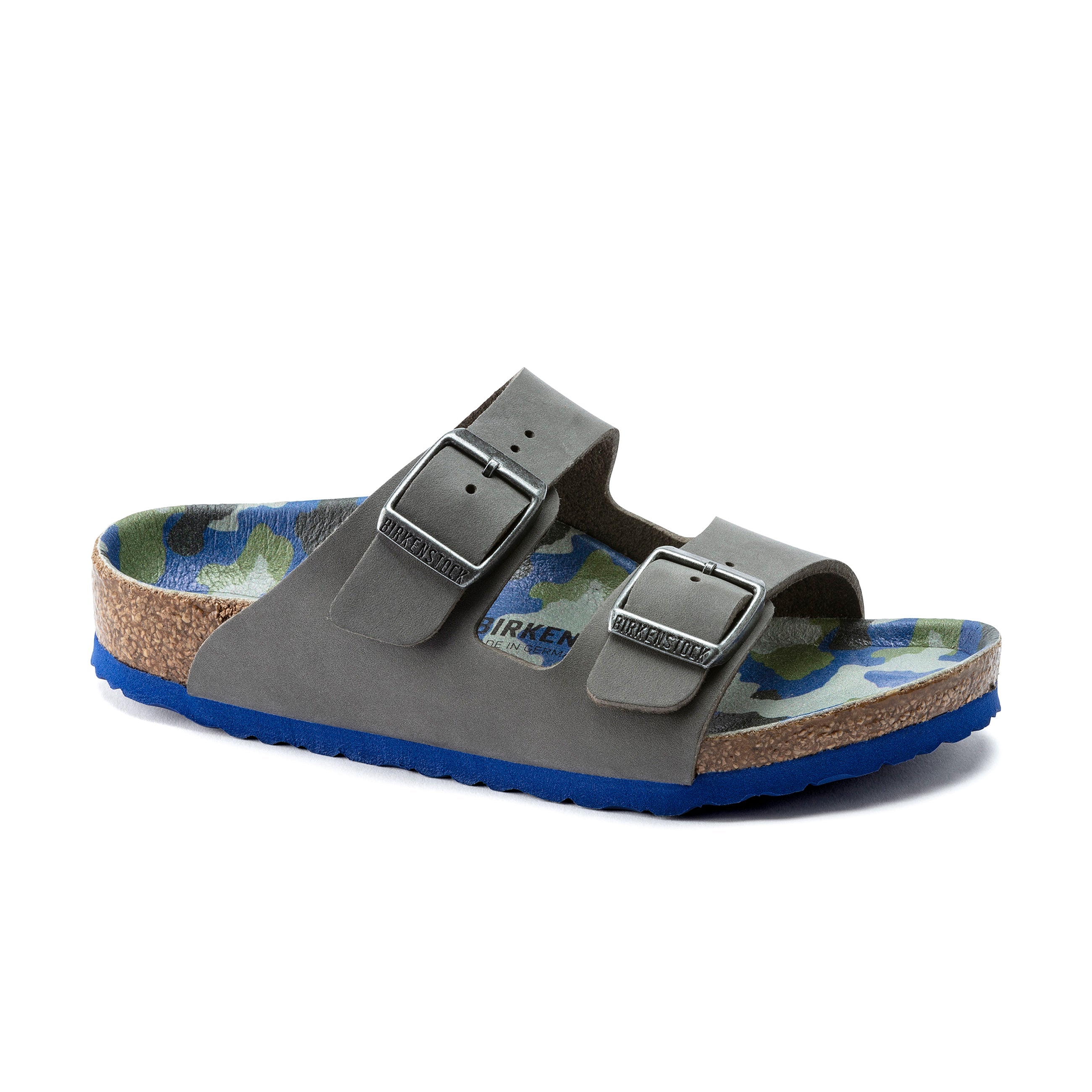 Arizona Kids Grey/Multicolour Camo Birko-Flor