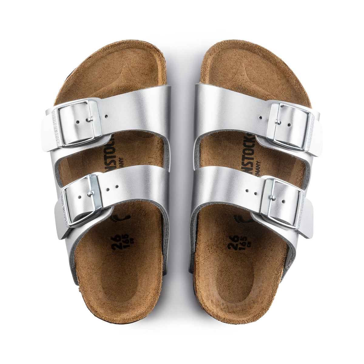 Arizona Kids Metallic Silver Birko-Flor