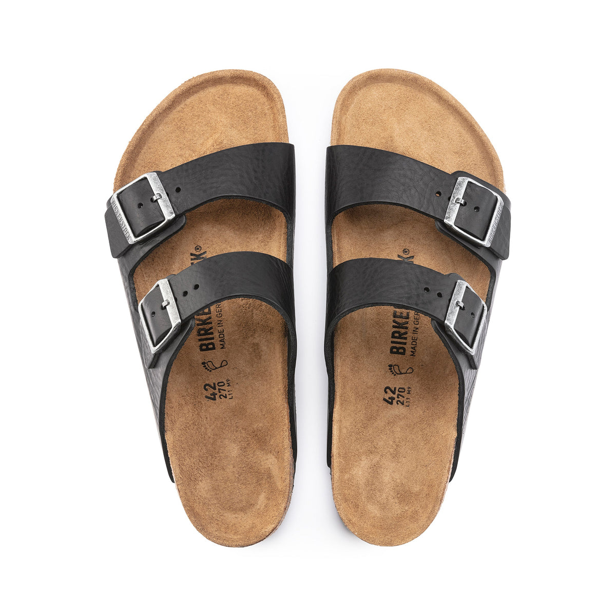 Arizona Vintage Wood Black Natural Leather