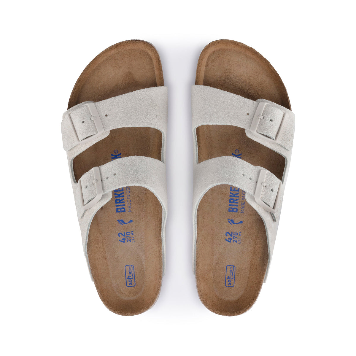 Arizona SFB Antique White Suede Leather