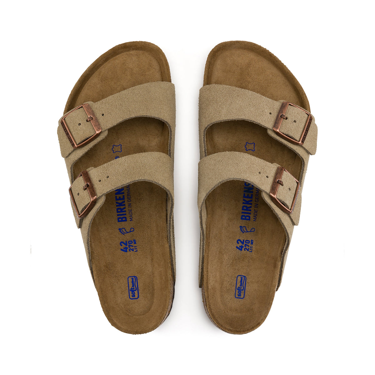 Arizona SFB Taupe Suede Leather