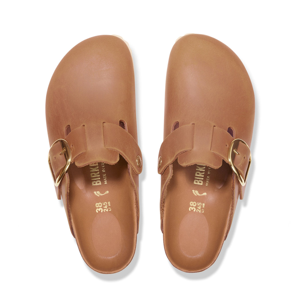 Boston Big Buckle Cognac Oiled Leather