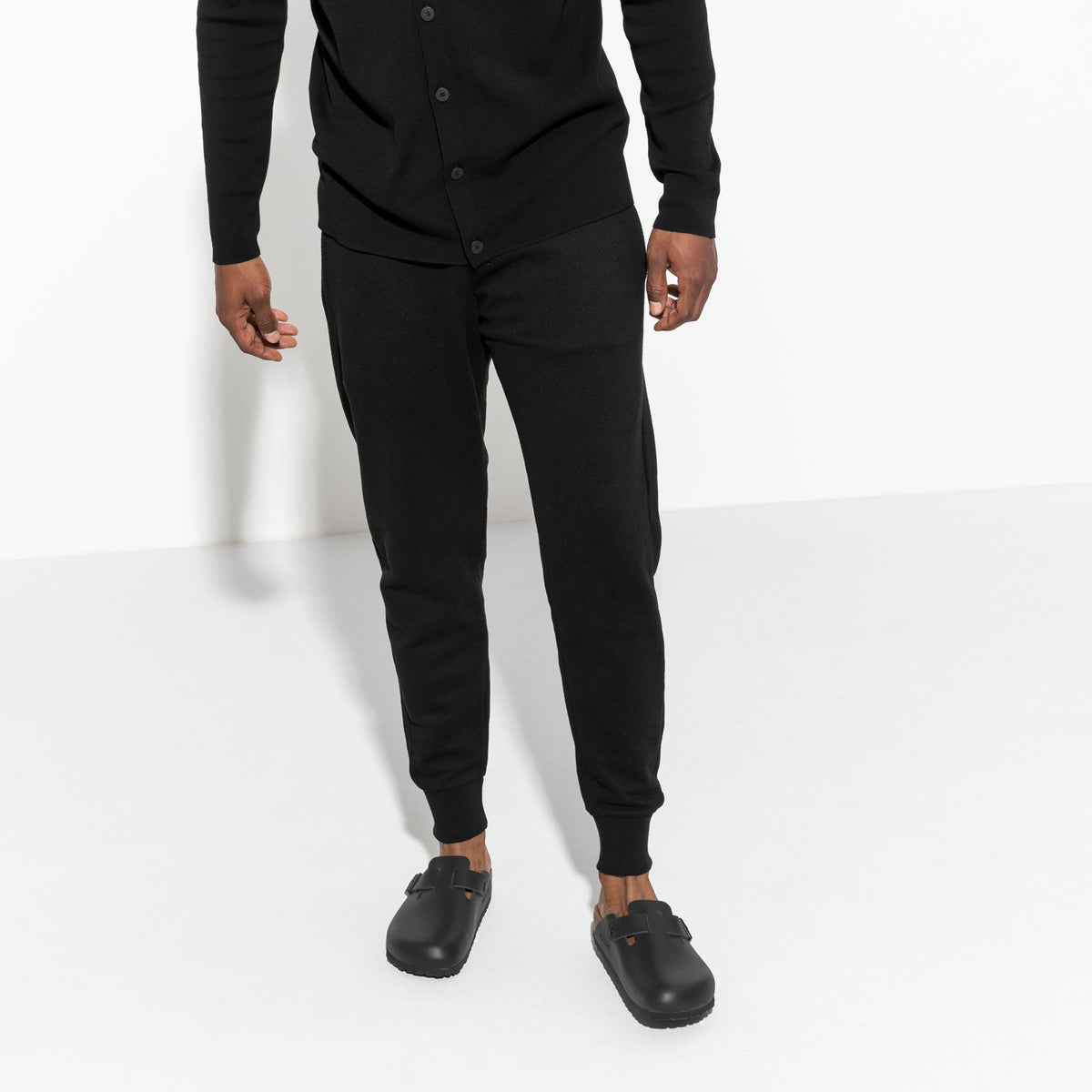 Boston Black Smooth Leather