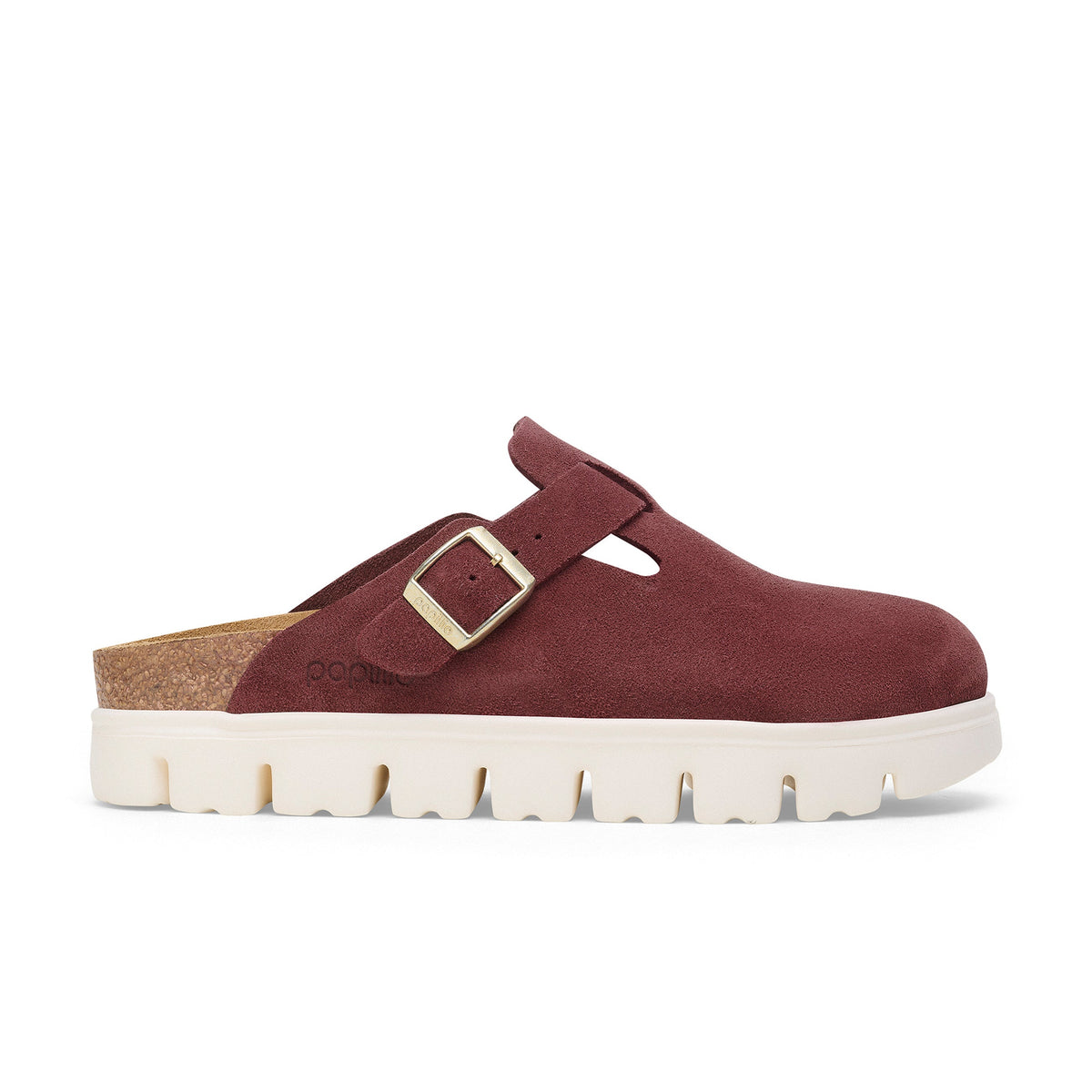 Boston Chunky Berry Crush Suede Leather