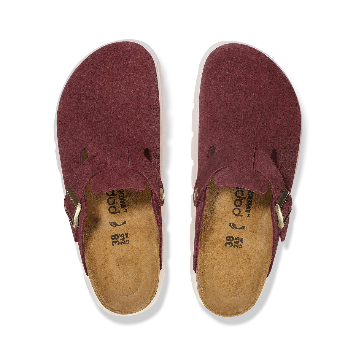 Boston Chunky Berry Crush Suede Leather