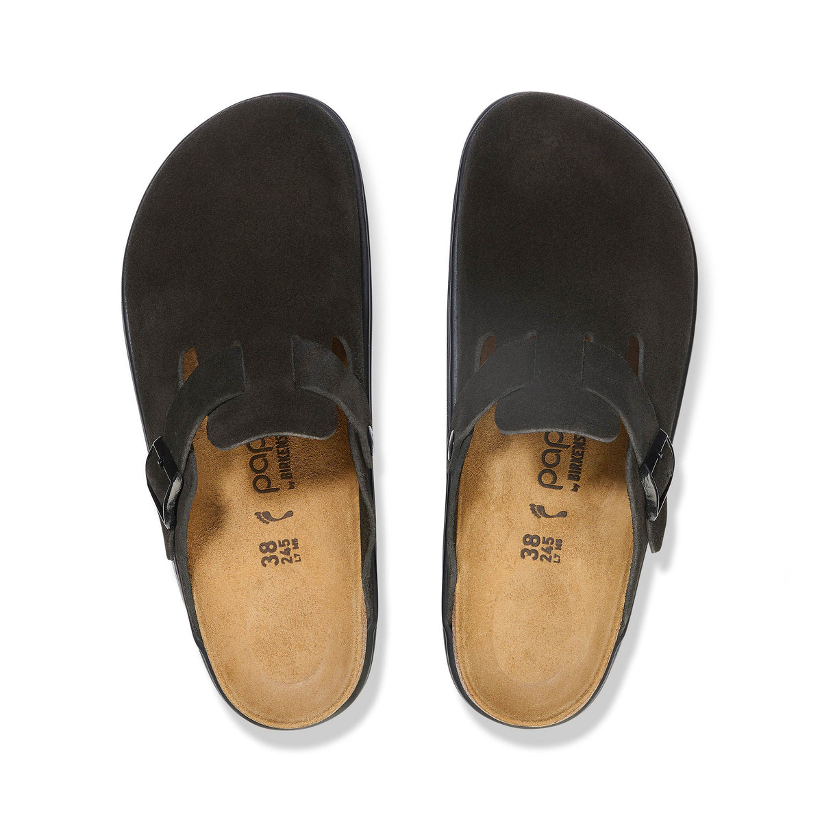 Boston Chunky Black Suede Leather