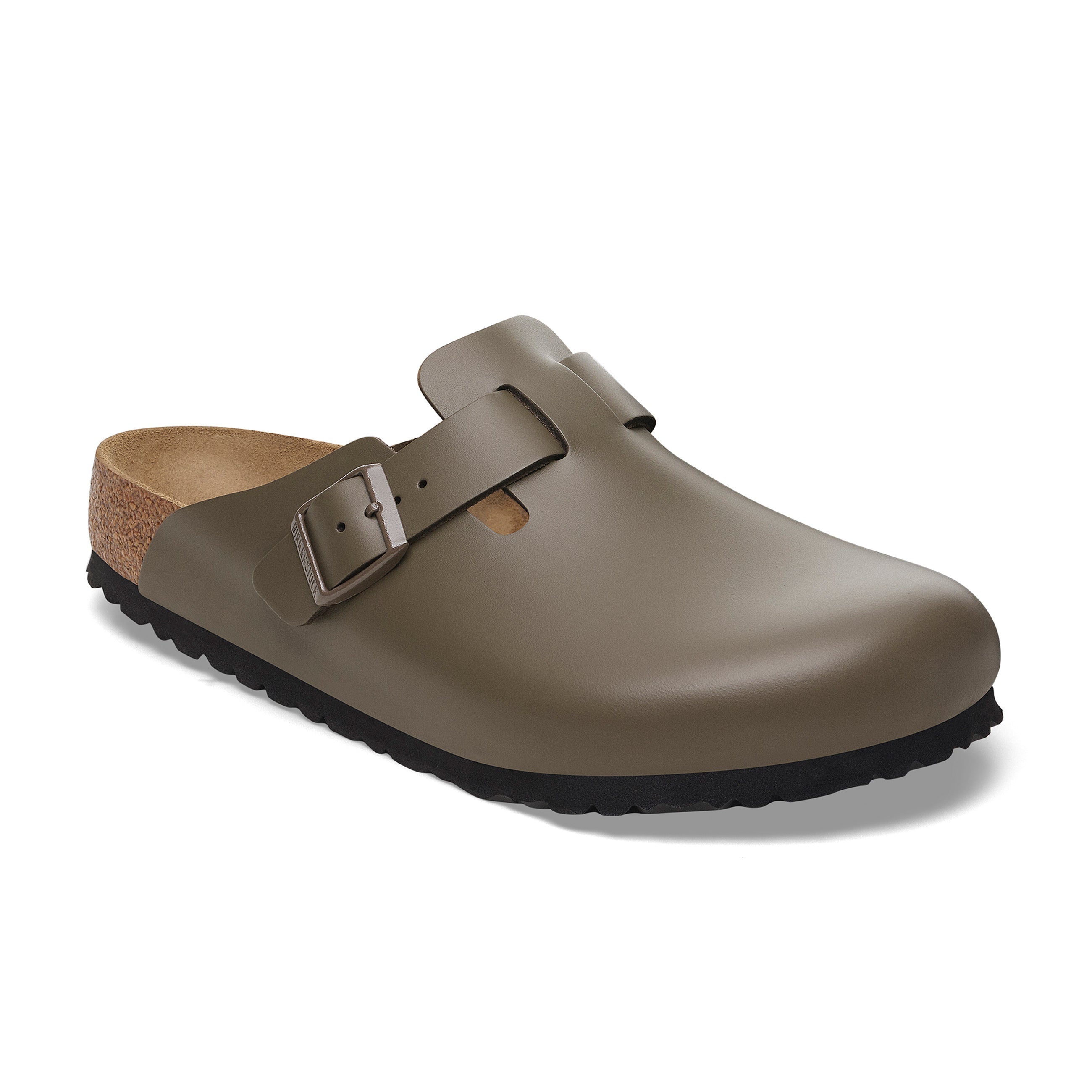 Boston Concrete Grey Smooth Leather