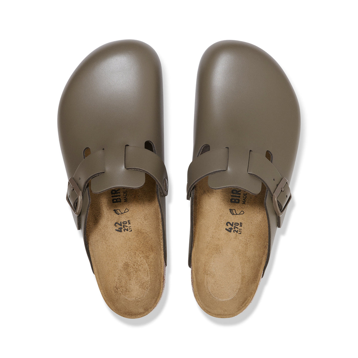 Boston Concrete Grey Smooth Leather