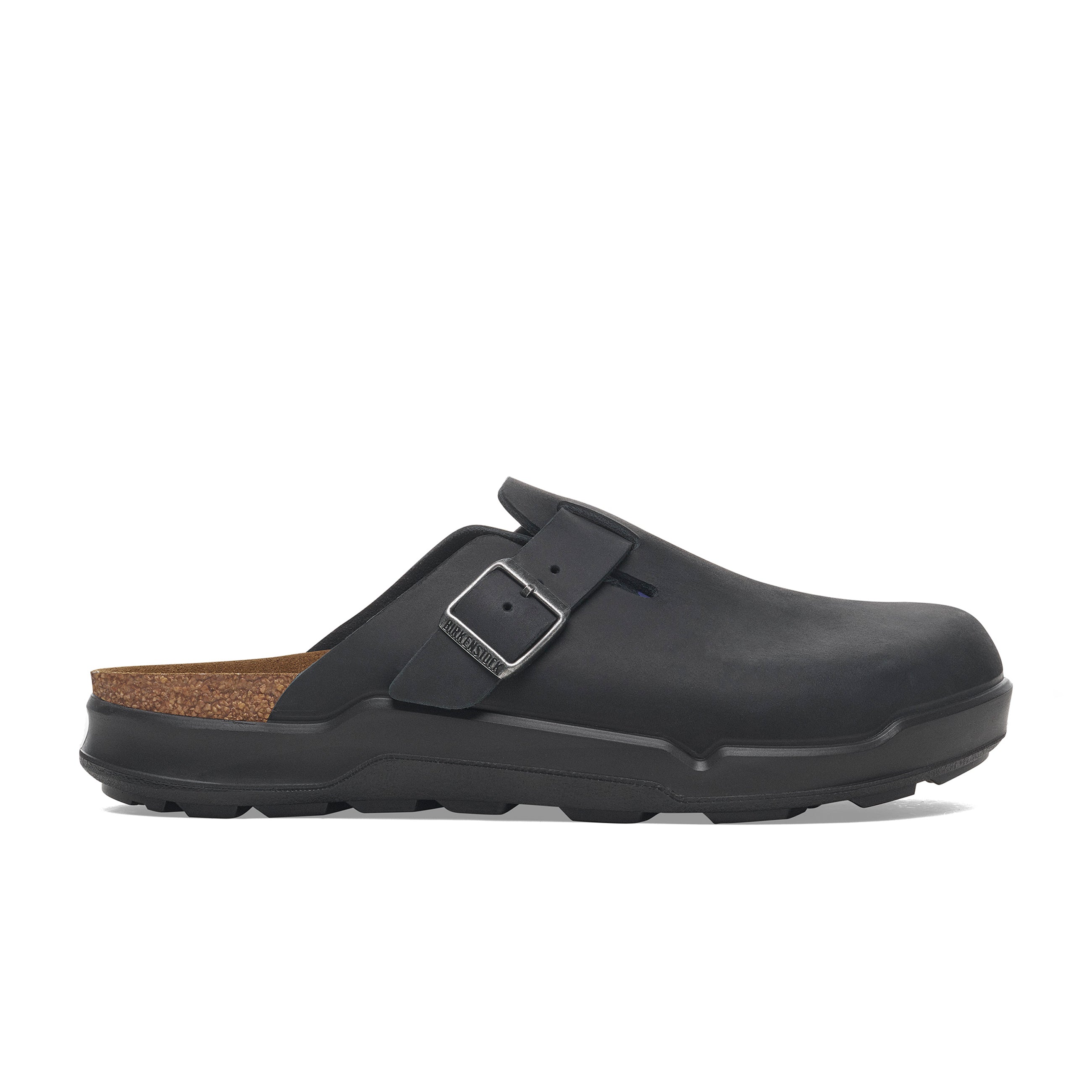 Boston Cross Town Black Oiled Leather