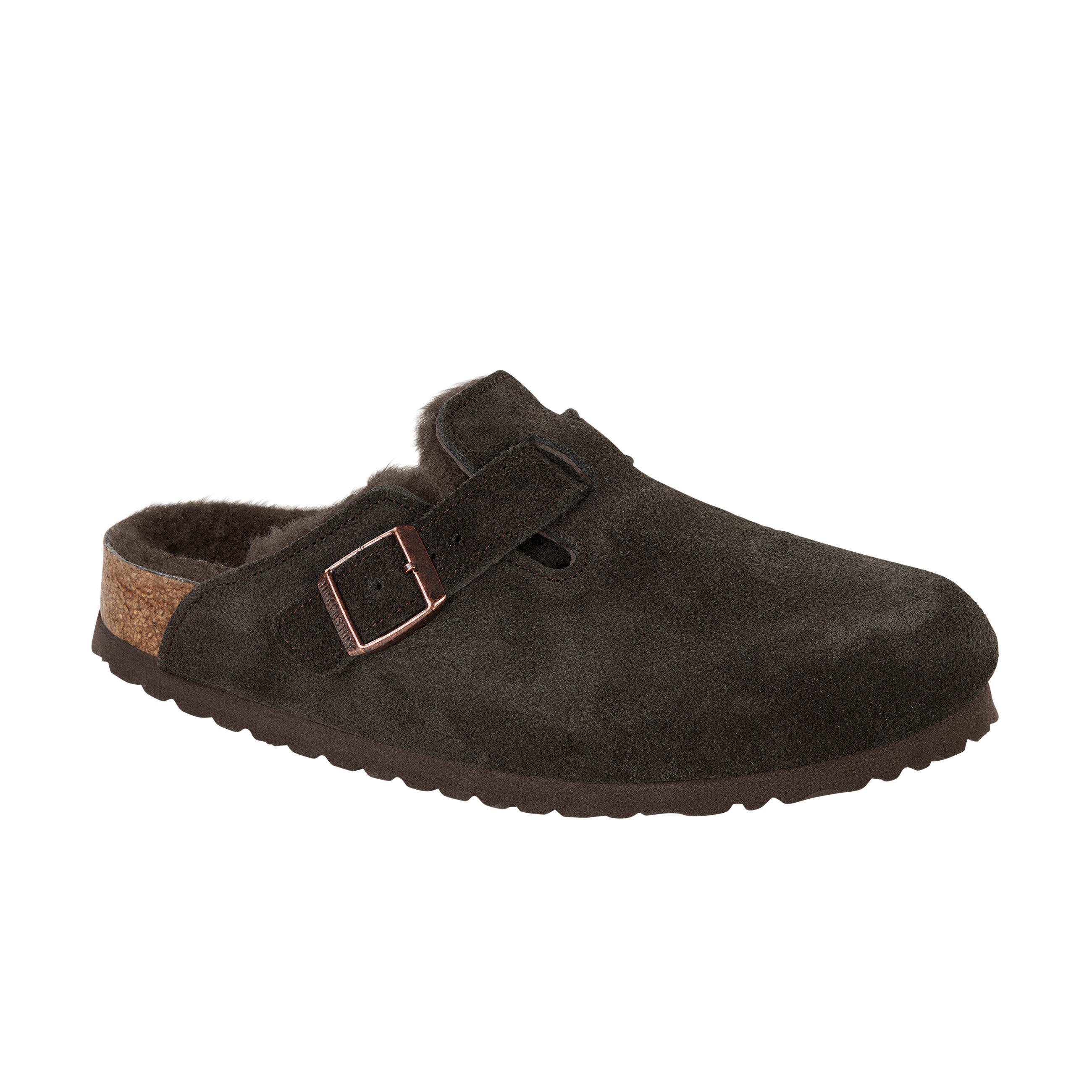 Boston Shearling Mocca Suede Leather/Shearling