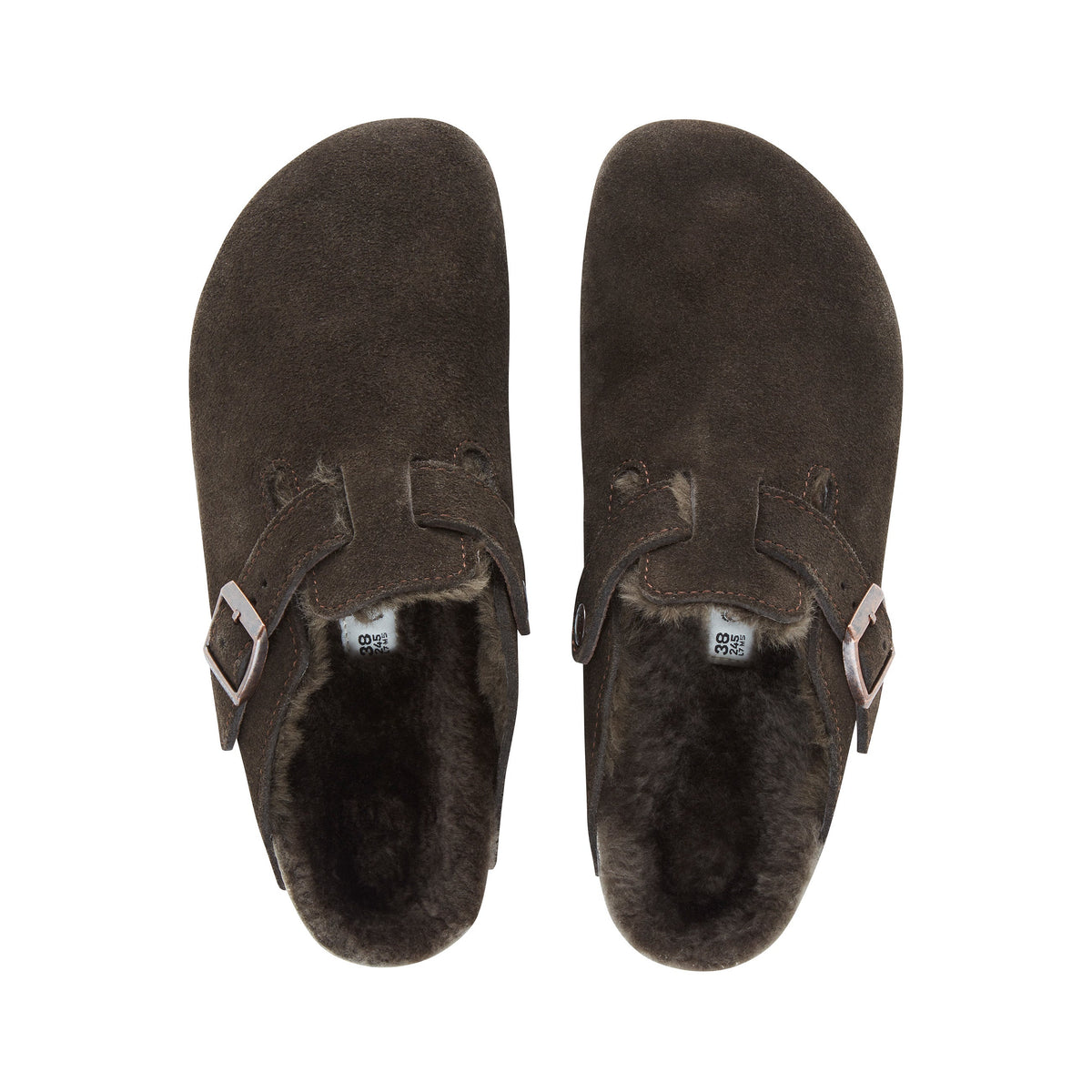 Boston Shearling Mocca Suede Leather/Shearling