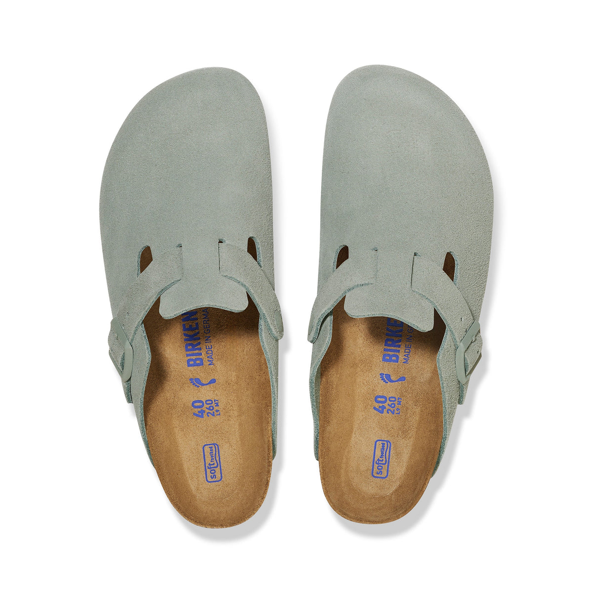 Boston SFB Pure Sage Suede Leather