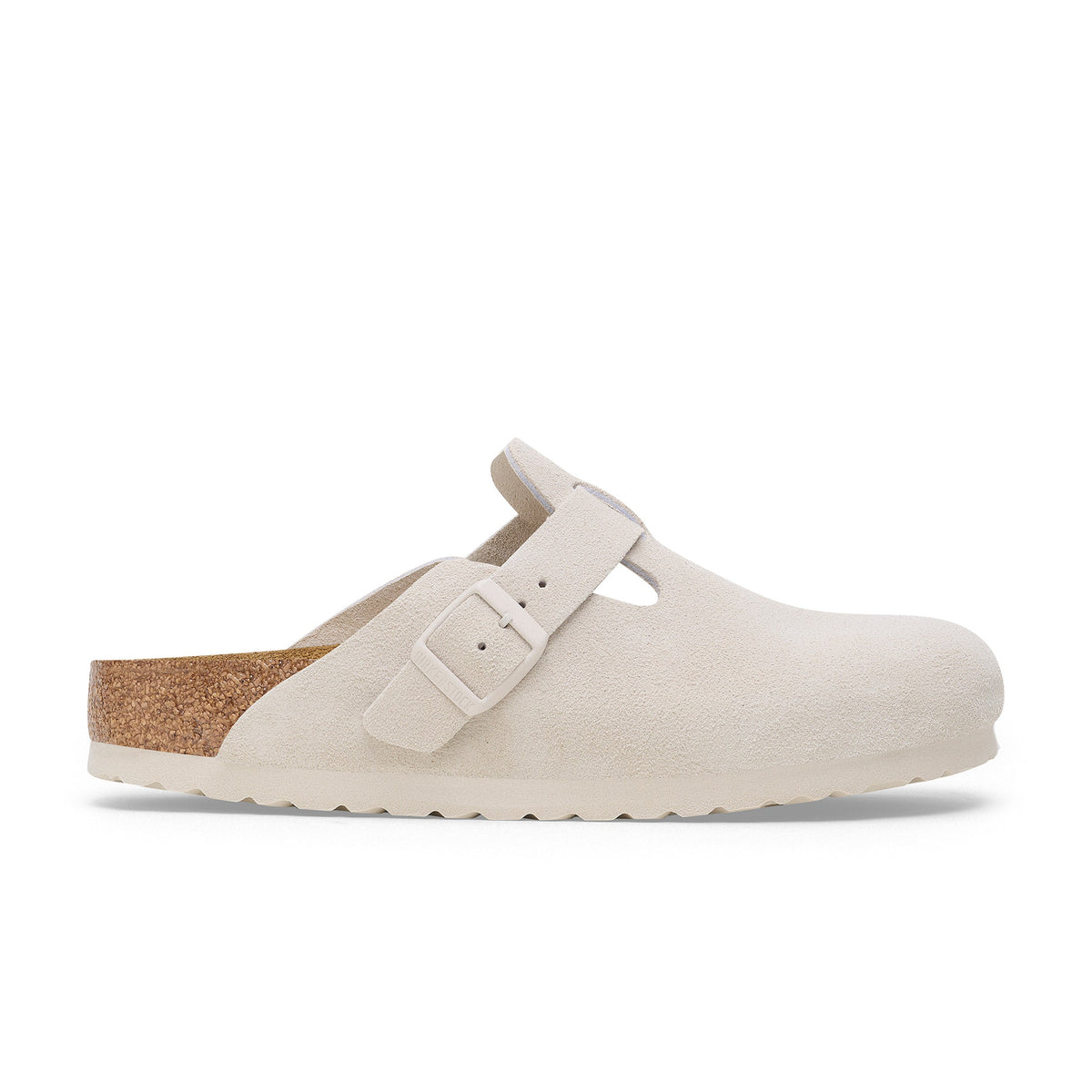 Boston SFB Antique White Suede Leather