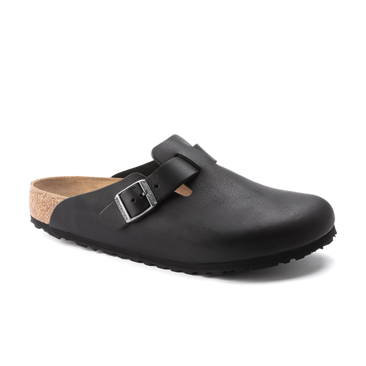 Boston Vintage Wood Black Natural Leather