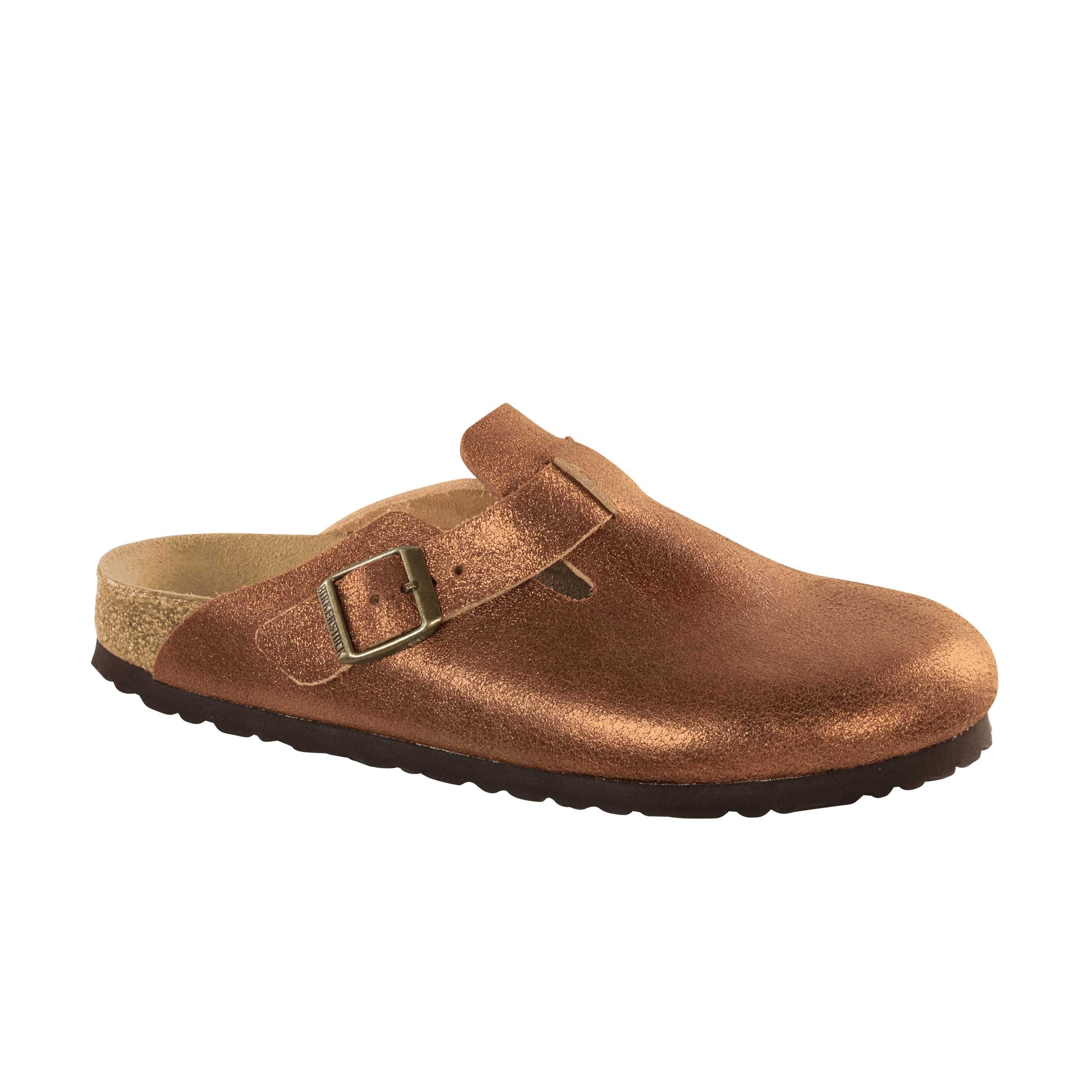 Boston Washed Metallic Antique Copper Natural Leather