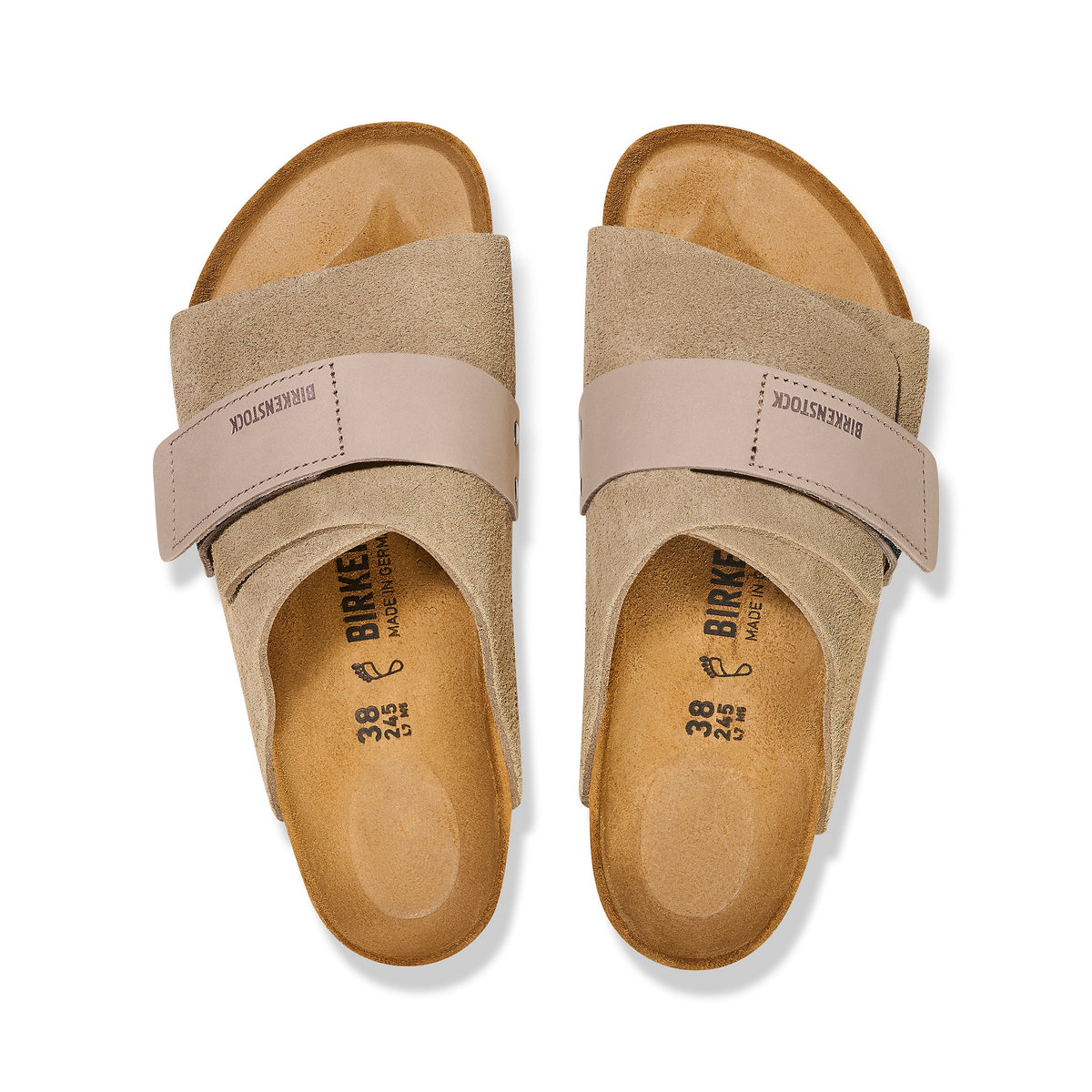 Kyoto Taupe Suede/Nubuck Leather