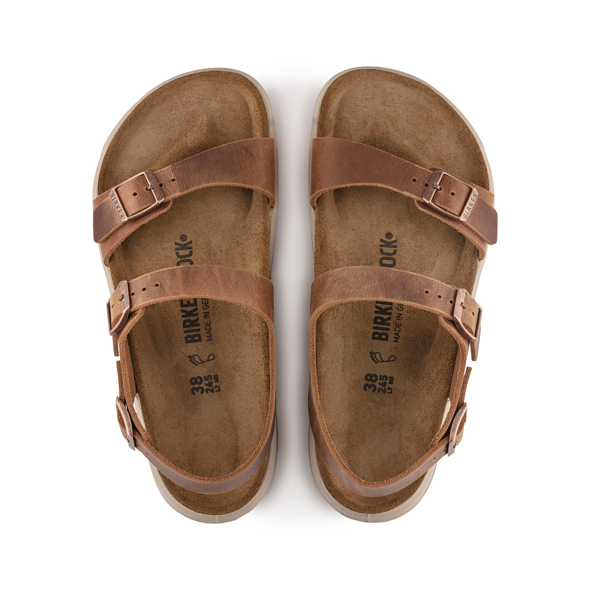 Sonora Cross Town Arctic Ginger Brown Waxy Leather