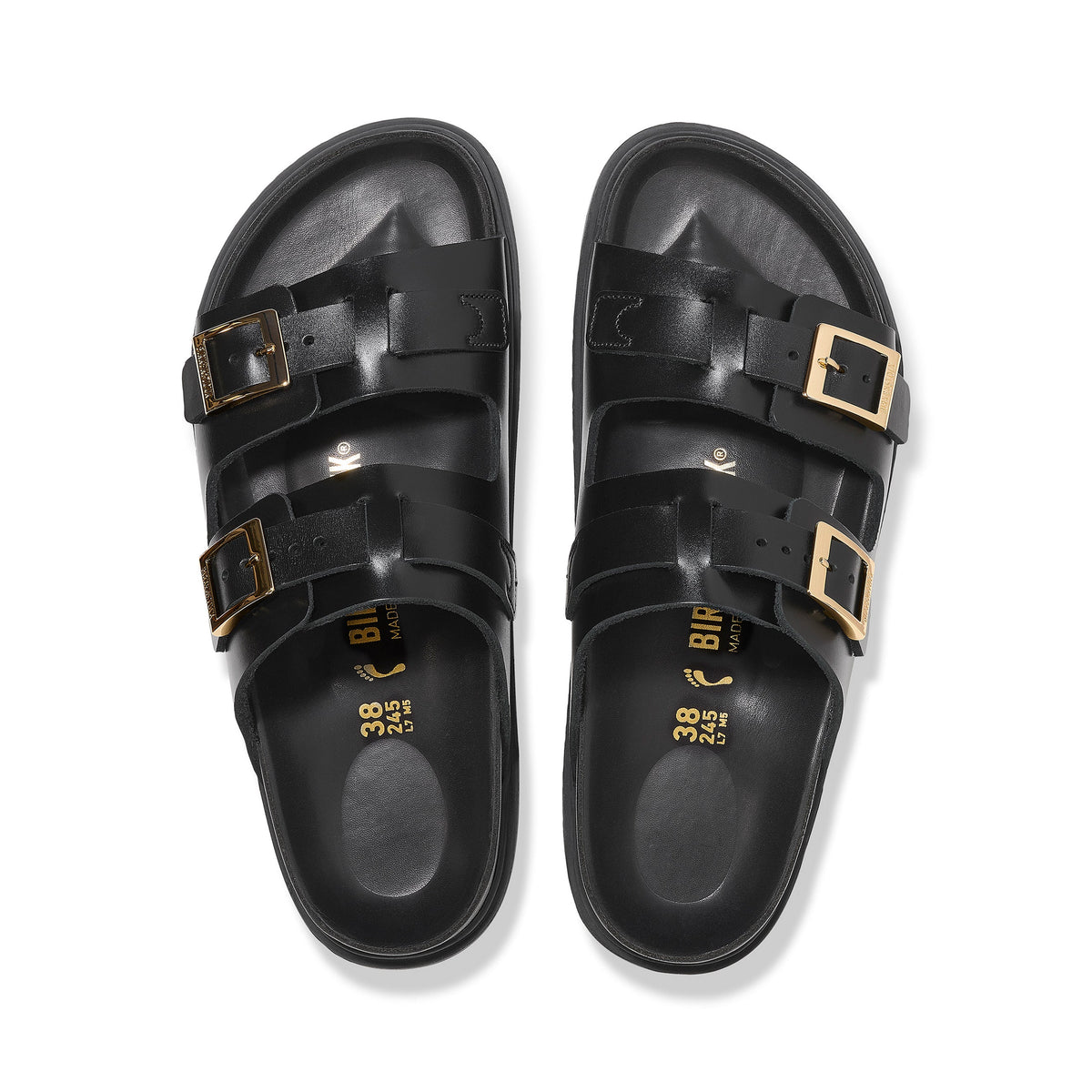 St Barths Black Natural Leather