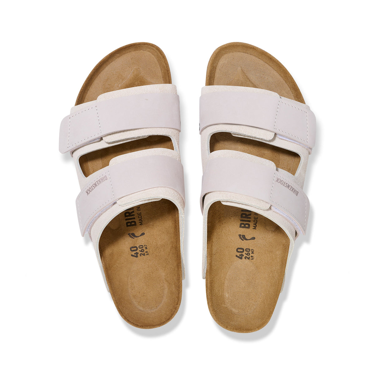 Uji Antique White Suede Leather