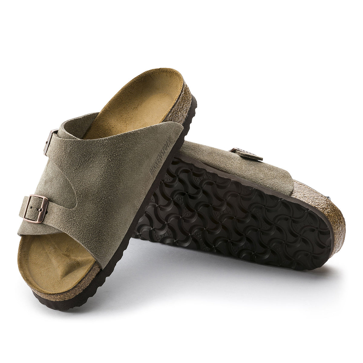 Zurich Taupe Suede Leather